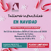 Cartel de actividades infantiles.