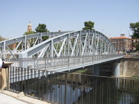 Imagen del Puente Nuevo o Puente de Hierro de Murcia