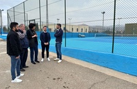 Visita del director general de Deportes a unas de las instalaciones municipales objeto de ayudas.