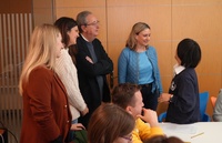 La consejera de Política Social, Familias e Igualdad, Conchita Ruiz, durante su visita al SEPAP de San Javier