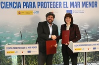 Convenio para desarrollar una solución tecnológica que frene la entrada de nutrientes en el Mar Menor