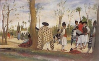 'Mientras rula no es chamba' obra del pintor murciano José María Sobejano que conserva el Museo de Bellas Artes.