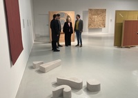 Imagen de la vista a la exposición 'Poesía de La Alhambra' que abre al público en el Centro Párraga