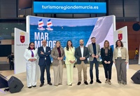 Una imagen de la presentación de la Estrategia de Turismo Azul e impulso del Mar Menor como destino. 