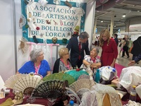 Foto de archivo de la inauguración de la consejera, Marisa López Aragón,de Feramur en Lorca, en septiembre de 2024.