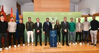 López Miras, durante el sorteo de la Copa de España de fútbol sala