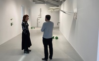 Imagen de Irati Inoriza en su exposición en el Centro Párraga