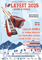Cartel del V FolkFest Región de Murcia