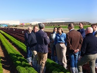 Visita a las fincas experimentales de la empresa Syngenta en La Puebla (Cartagena).
