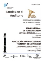 Cartel del concierto del domingo en el Auditorio regional Víctor Villegas.