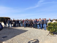 La consejera Sara Rubira junto a la delegación almeriense que hoy visitaba la EDAR de San Javier.