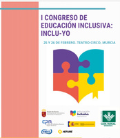 Cartel del I Congreso de educaci&oacute;n inclusiva Inclu-Yo.