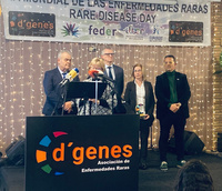 El consejero de Salud, Juan Jos&eacute; Pedre&ntilde;o, asisti&oacute; hoy a la comida por el D&iacute;a Mundial de las Enfermedades Raras organizada por la asociaci&oacute;n D'Gen...