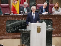 El consejero de Salud, Juan José Pedreño, compareció hoy en la Asamblea Regional, donde expuso los avances del programa de cribado neonatal