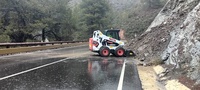 Limpieza de arrastres en la carretera RM 503, Aledo - Bullas.