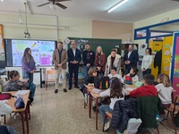 El consejero de Educación y Formación Profesional, Víctor Marín, visita el colegio Villaespesa de La Tercia (Lorca) para comprobar su estado tras...