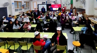 Un momento de la charla sobre educación financiera impartida a los alumnos del IES Los Molinos en el marco de la 'Global Money Week'