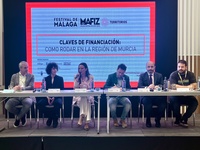 Mesa de debate en la que se presentaron las ventajas con las que cuenta la Región de Murcia para la producción audiovisual