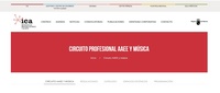 Imagen del apartado en la web del ICA del Circuito Profesional de Artes Escénicas y Música de la Región de Murcia