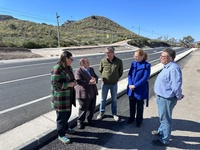 El director general de Carreteras, Francisco Carrillo, durante la visita a la finalización de la obra realizada en la carretera regional RM-D14 que...