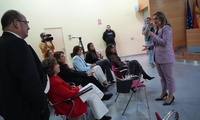 La consejera de Política Social, Familias e Igualdad, Conchita Ruiz, durante la clausura de la Jornada 'Mujeres Líderes y Emprendedoras'