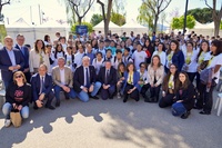 El secretario general de Medio Ambiente, Universidades, Investigación y Mar Menor, Enrique Ujaldón, y el alcalde de Santomera, Víctor Martínez, junto...