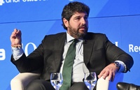 El jefe del Ejecutivo autonómico, Fernando López Miras, interviene en el V Foro Económico 'Wake Up, Spain', organizado por el diario El Español
