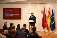 López Miras comparece para actualizar la situación en la Región de Murcia tras el apagón