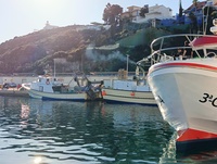 Imagen de archivo de barcos de pesca en Mazarrón