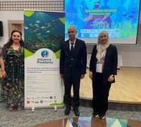 La secretaria autonómica de Energía, Sostenibilidad y Acción Climática, María Cruz Ferreira, junto con el director del Centro de Actividad Regional...