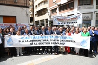López Miras clausura el acto en defensa del trasvase Tajo-Segura organizado por el Sindicato Central de Regantes