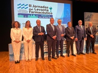 El consejero de Salud, Juan José Pedreño, en la inauguración de las II Jornadas del Levante Farmacéutico, que se celebran en Murcia