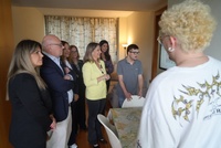 La consejera de Política Social, Conchita Ruiz, durante su visita al SEPAP de Fundown