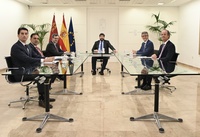 El presidente de la Región de Murcia, Fernando López Miras, se reúne con el fundador y CEO de la consultora tecnológica Stratesys, Ramón Montané
