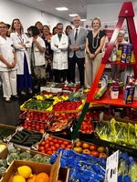 El consejero de Salud, Juan José Pedreño, en la inauguración de la Semana de hábitos saludables del Área I en el centro de salud de San Andrés (M...