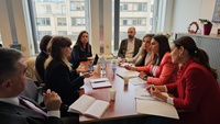 Imagen de la consejera Sara Rubira en la reunión con representantes de la Dirección General de Agricultura y Desarrollo Rural de la Unión Europea...