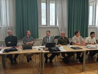 Imagen del director general del agua, José Sandoval, durante su intervención en el encuentro celebrado en Viena del proyecto europeo GEMS
