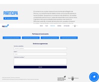 Apartado 'Participa' de la página web www.plancomerciorm.es
