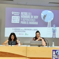 La directora general de Mujer y Prevención de la Violencia de Género, Ana Belén Martínez, durante las II Jornadas para la Prevención del Acoso y ...