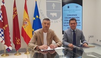 Imagen del acto de adhesión de Caravaca de la Cruz a la Región de Murcia Film Commission