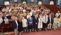 El consejero de Salud, Juan José Pedreño, y el rector de la Universidad de Murcia, José Luján, entre otras autoridades, dieron la bienvenida a los...