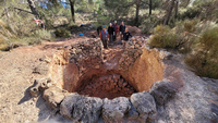 Horno calero restaurado en Sierra Espuña.