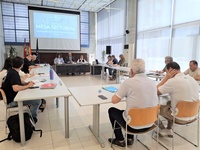 El consejero Víctor Marín preside la Mesa Sectorial de Educación, que se ha celebrado hoy.