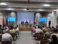 El consejero de Fomento e Infraestructuras, Jorge García Montoro, durante la inauguración de las jornada técnica sobre el nuevo Reglamento de Accesibilidad...