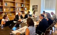 Reunión de los integrantes del Patronato de la Fundación Teatro Romano en Cartagena.