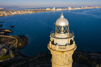 Vista de La Manga desde Cabo de Palos. 