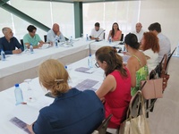 Un momento de la reunión celebrada hoy por el Consorcio de las Vías Verdes.