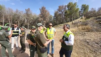 El consejero de Medio Ambiente, Universidades, Investigación y Mar Menor, Juan María Vázquez, visita la zona de El Valle, una de las más afectadas...