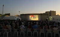 Imagen de la sesión del pasado jueves de 'Cine bajo las estrellas'