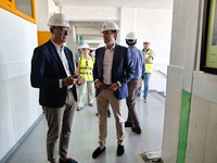 Visita del consejero de Educaci&oacute;n y FP, V&iacute;ctor Mar&iacute;n, a las obras de rehabilitaci&oacute;n integral del IES Francisco de Goya (Molina de Segura)